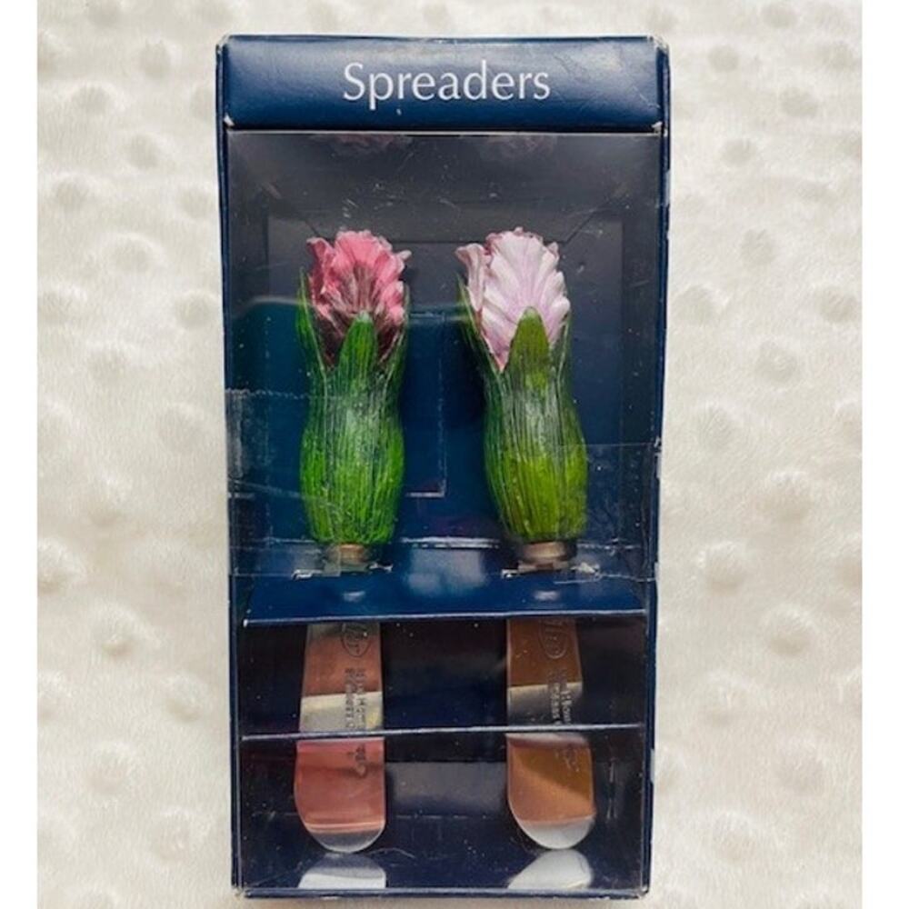 Ideal Home Range Set of (2) Stainless Steele Speaders-Elizabethan Garden-NEW